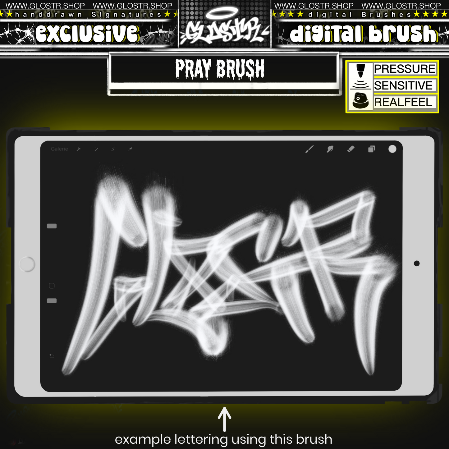 „PRAY“ Digital Graffiti Brush