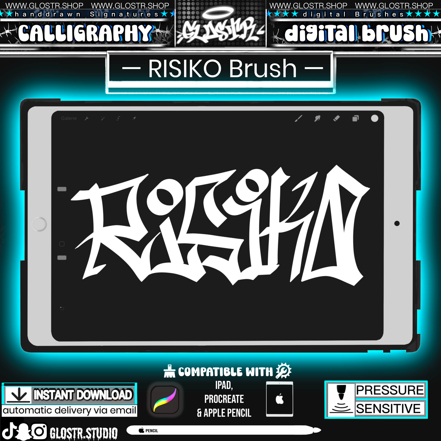 „RISIKO“ Digital Calligraphy Brush