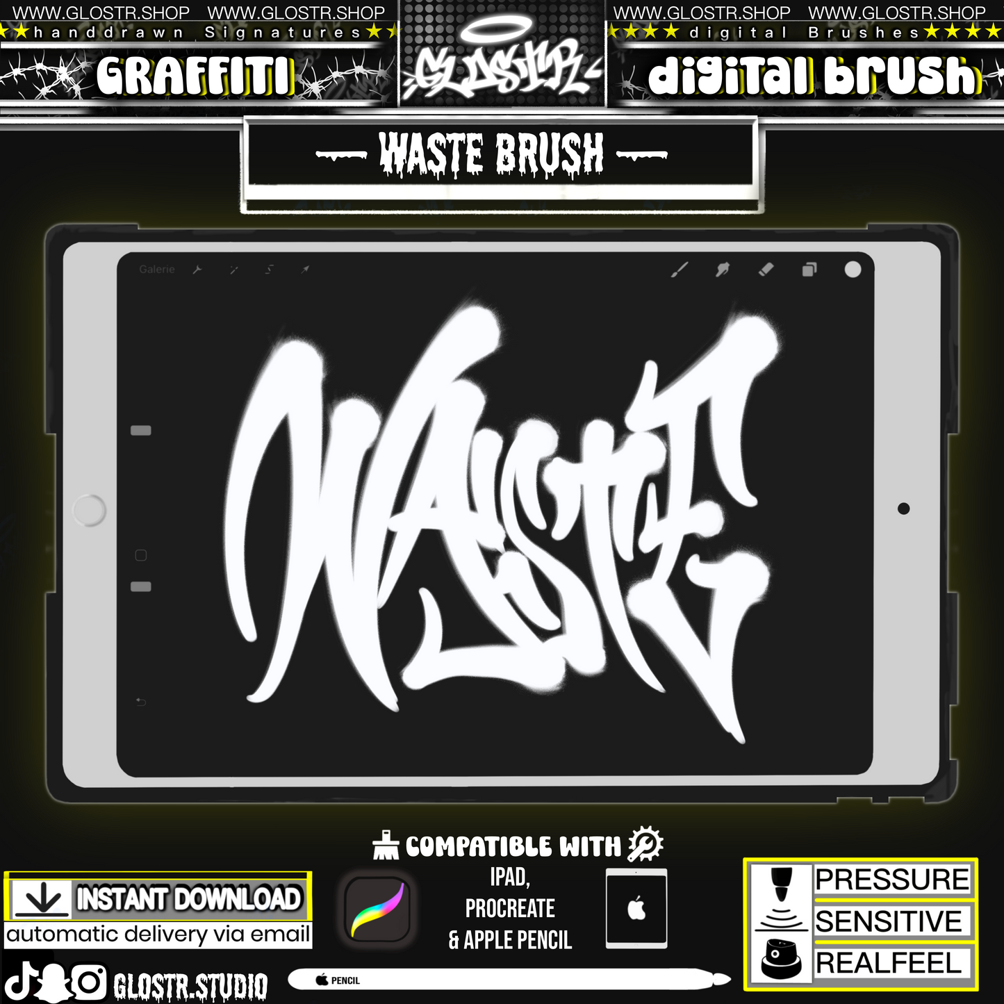 „WASTE“ Digital Graffiti Brush