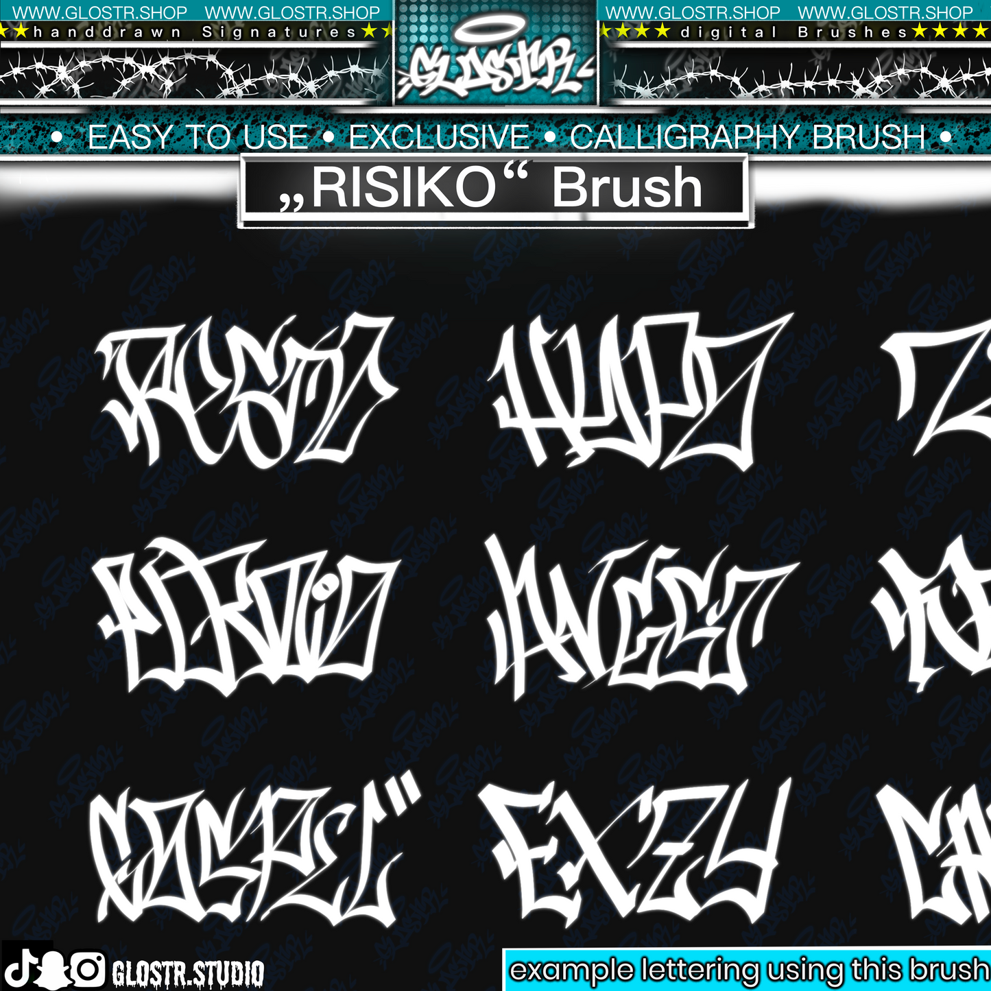 „RISIKO“ Digital Calligraphy Brush