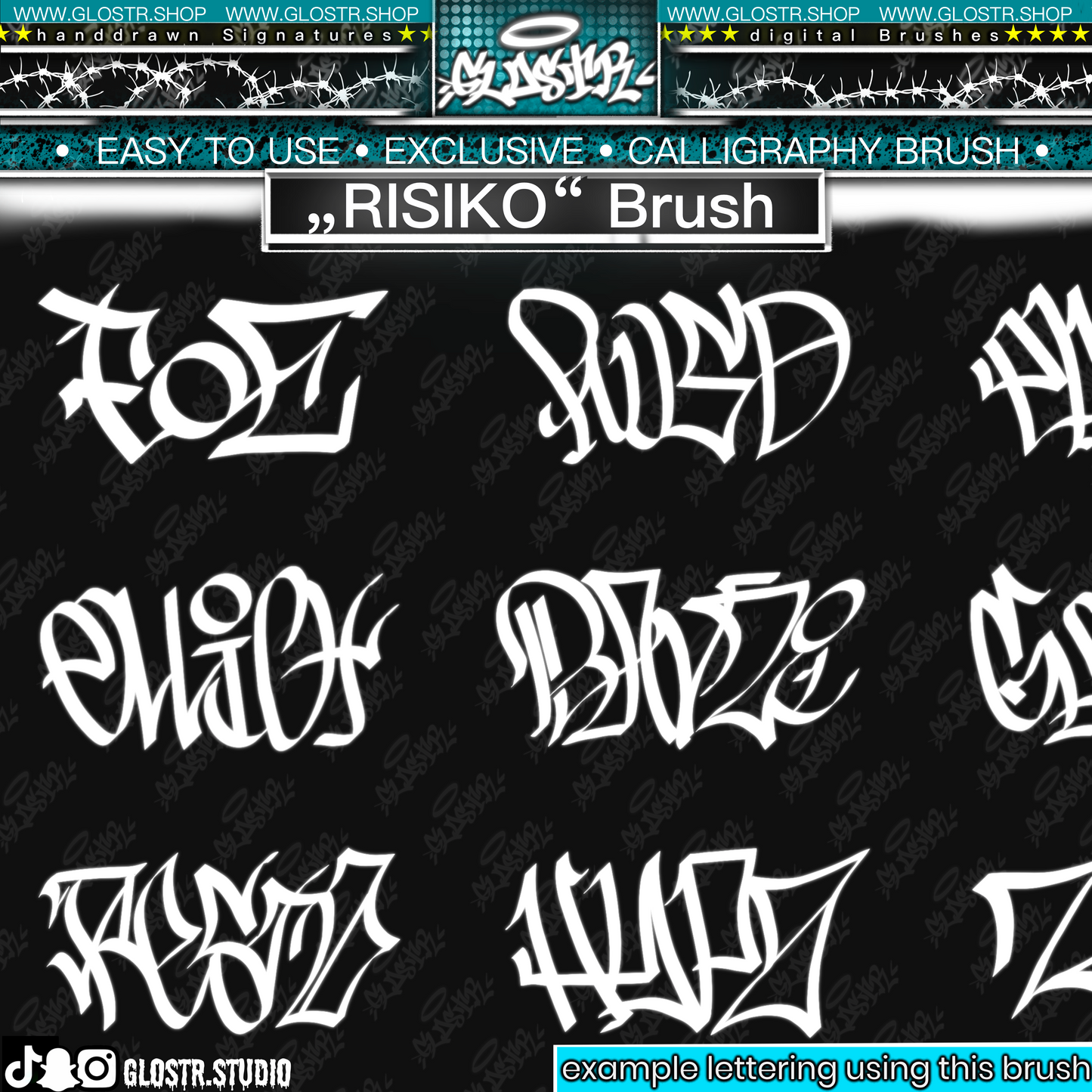 „RISIKO“ Digital Calligraphy Brush