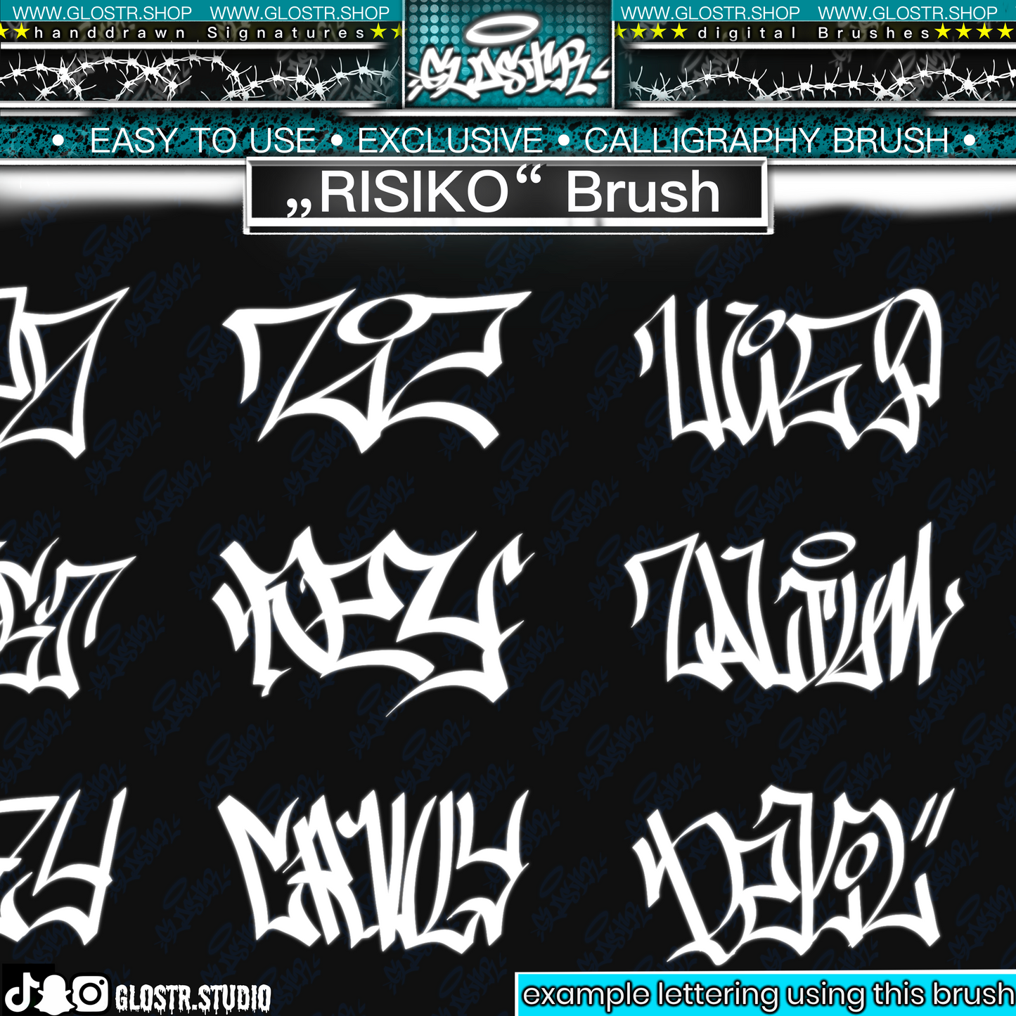 „RISIKO“ Digital Calligraphy Brush